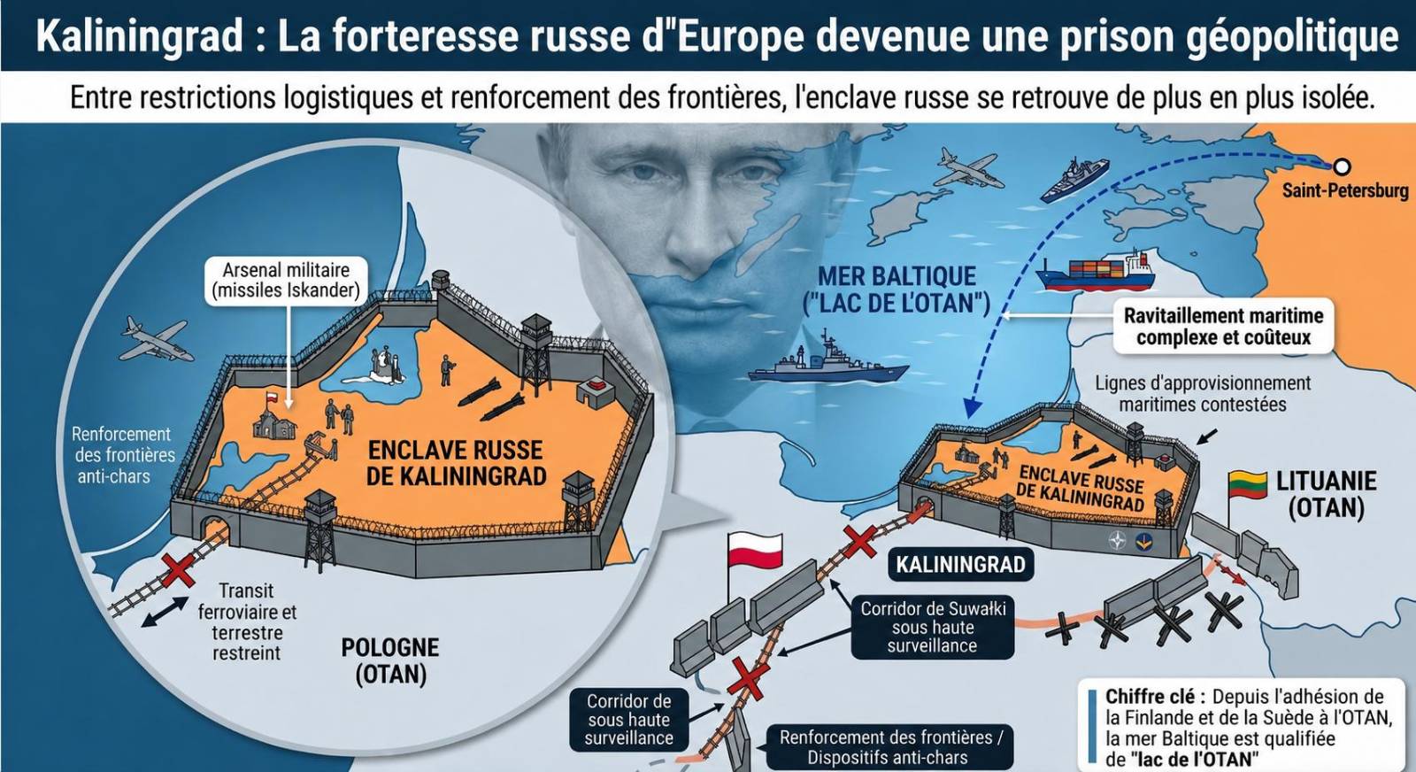 Kaliningrad : une enclave russe asphyxiée par la pression otanienne