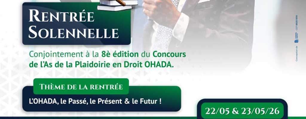 affiche de l'événement juridique à Niamey en 2026