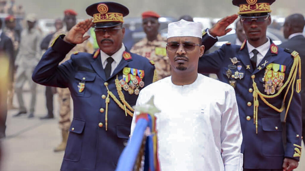 Le président tchadien Mahamat Idriss Deby en mai 2024 à N'Djamena.