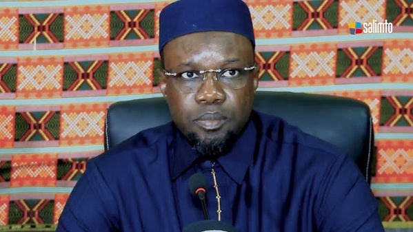 Le Premier ministre Ousmane Sonko lors du conseil interministériel sur les infrastructures