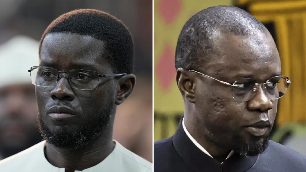 Le président Bassirou Diomaye Faye et Ousmane Sonko, figures majeures de la scène politique sénégalaise.
