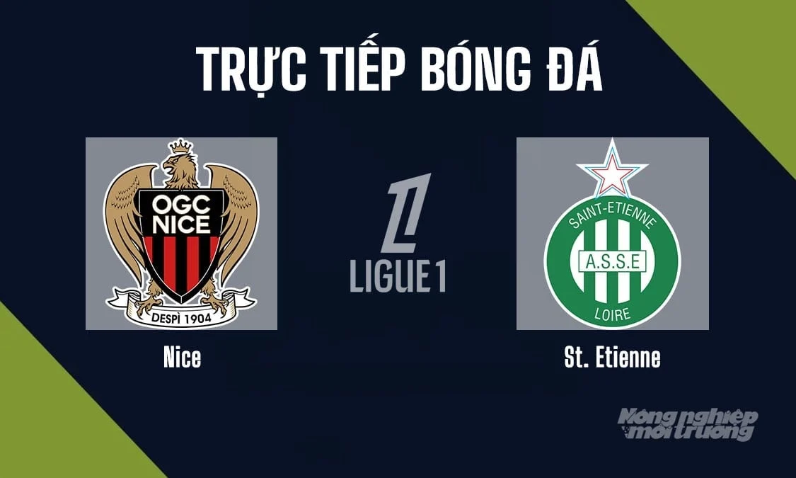 Diffusion en direct du match Nice contre Saint-Étienne en Ligue 1