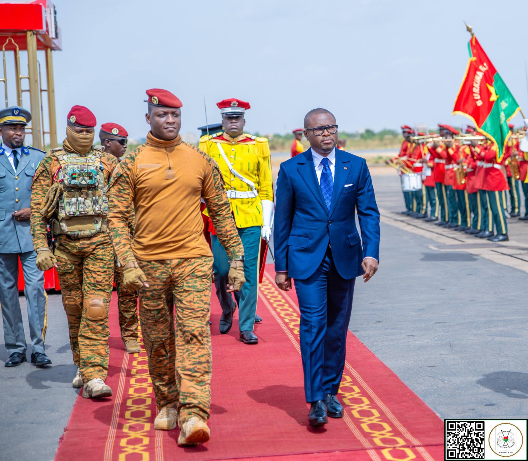 Accueil du Capitaine Ibrahim Traoré