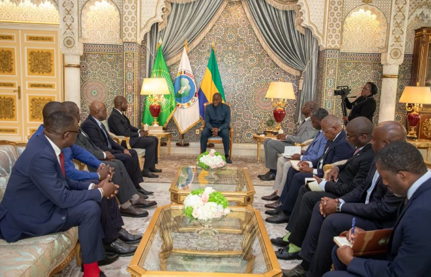 Rencontre entre le président gabonais et la délégation de Coris Bank