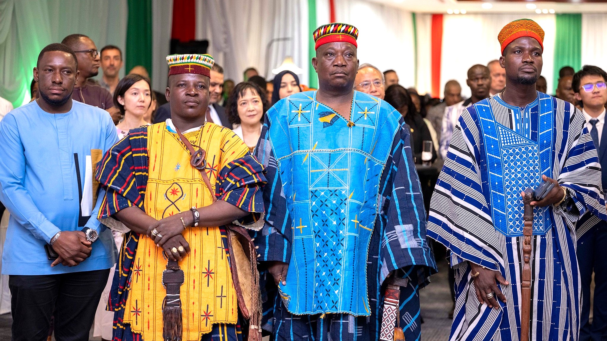 Participants à la cérémonie de célébration des 80 ans de la République italienne