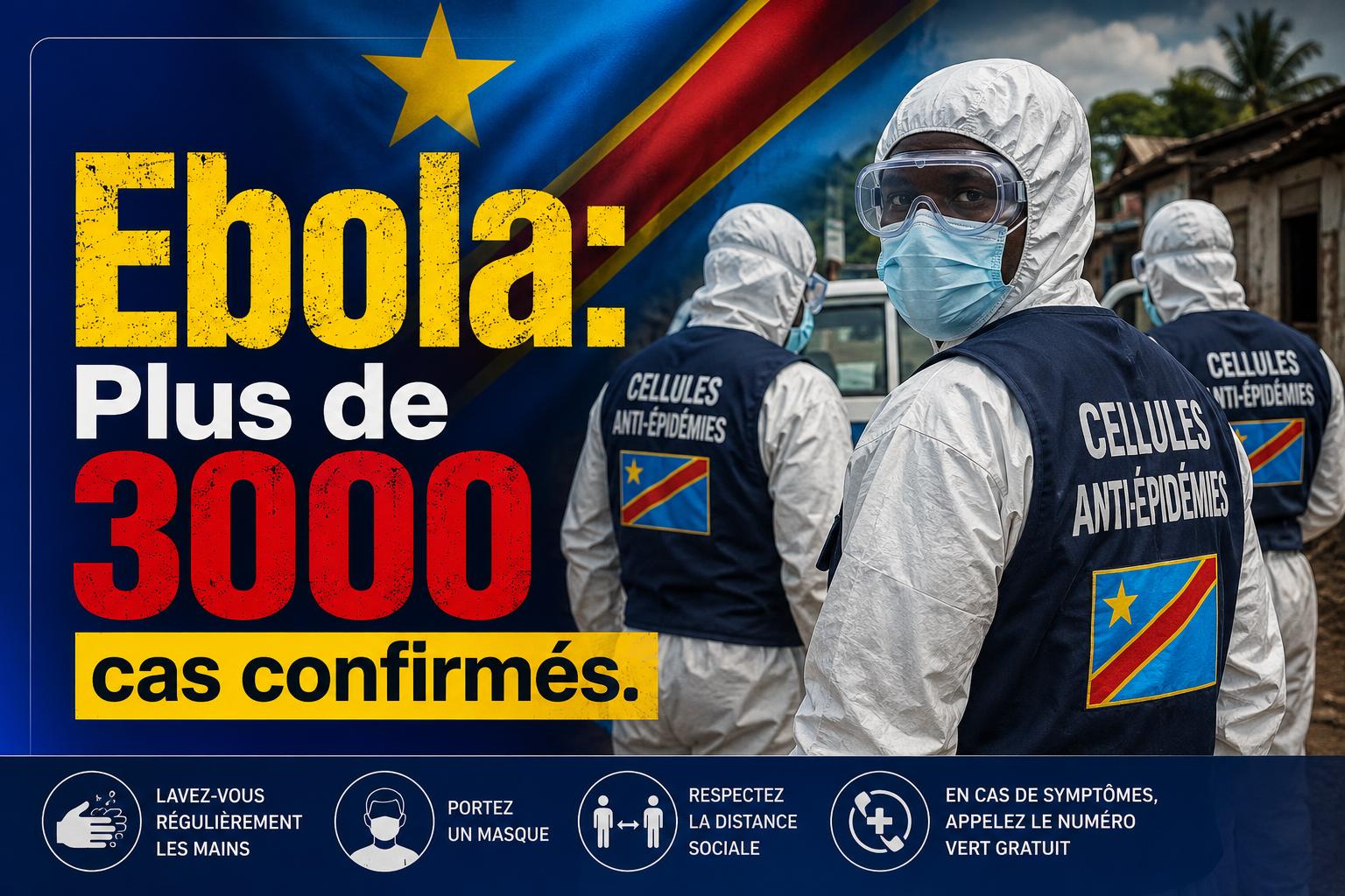 Équipe médicale en combinaison de protection contre Ebola