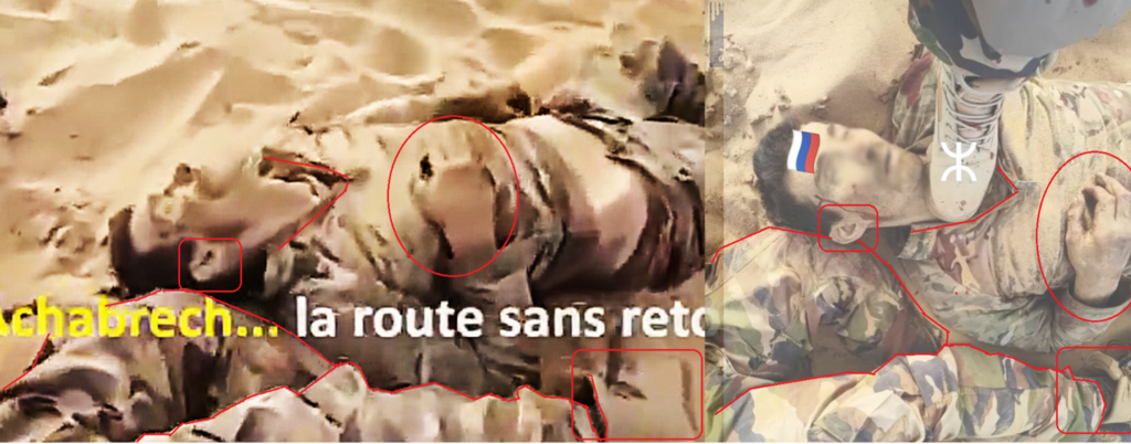Analyse comparative confirmant l'origine des images utilisées pour la désinformation.