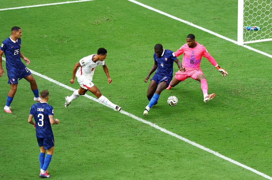 Kylian Mbappé, buteur français lors du match