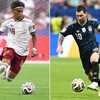 L'Espagnol Lamine Yamal et l'Argentin Lionel Messi s'affrontent en finale du Mondial, à New York, le 19 juillet 2026. (CHARLY TRIBALLEAU, ROBERTO SCHMIDT / AFP)