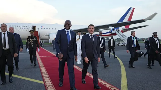 Le président gabonais Brice Oligui Nguema lors d'une rencontre officielle