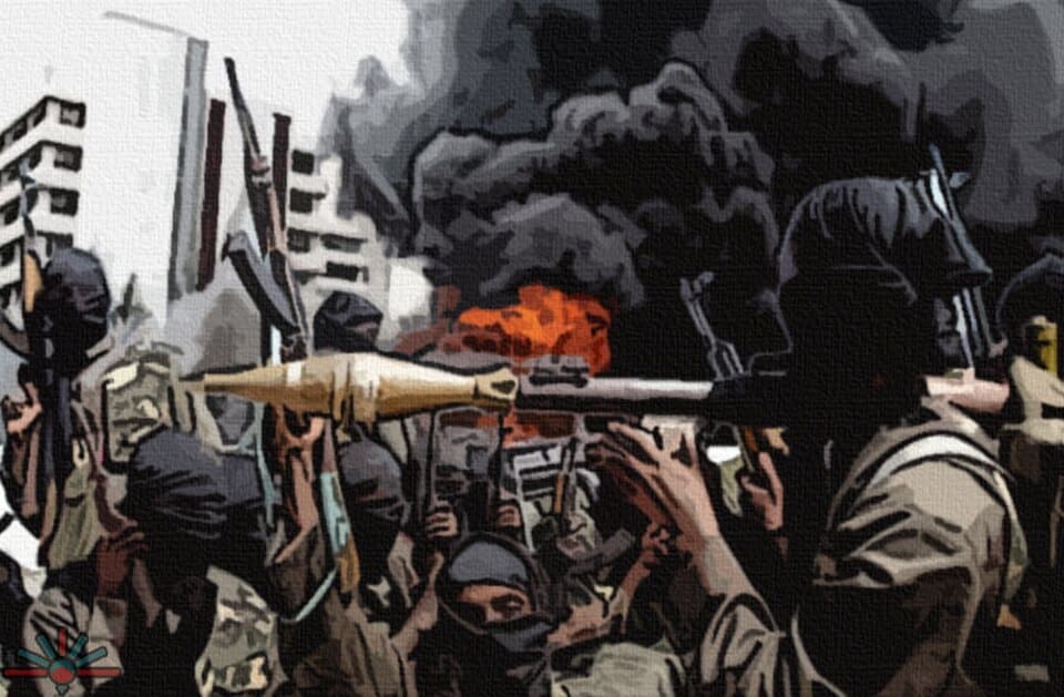 Un membre de Boko Haram utilisant un outil numérique