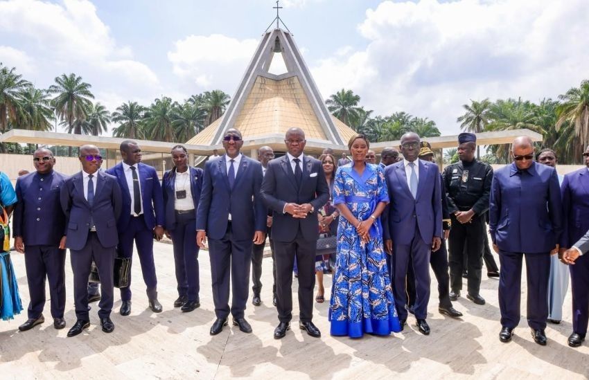 Le président gabonais Oligui Nguema à Yamoussoukro