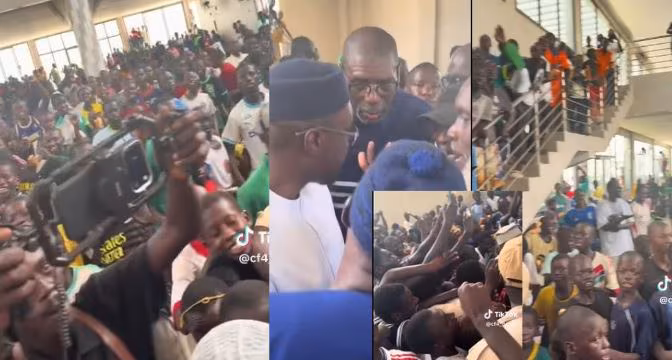 Louga : Ousmane Sonko interrompu par une grande mobilisation à Koki 1 Louga : Ousmane Sonko interrompu par une grande mobilisation à Koki