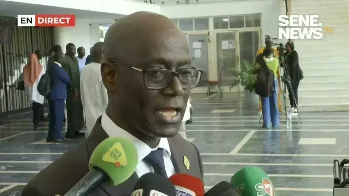 Thierno Alassane Sall lors d'une session parlementaire exceptionnelle Thierno Alassane Sall lors d'une session parlementaire au Sénégal
