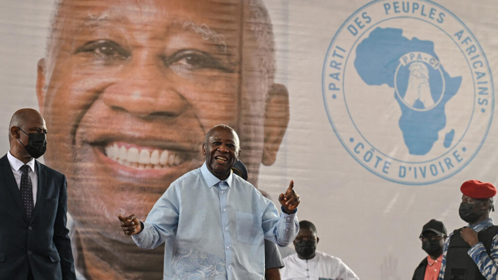 Laurent Gbagbo, président du PPA-CI, lors du premier congrès de son parti à Abidjan en mai 2026