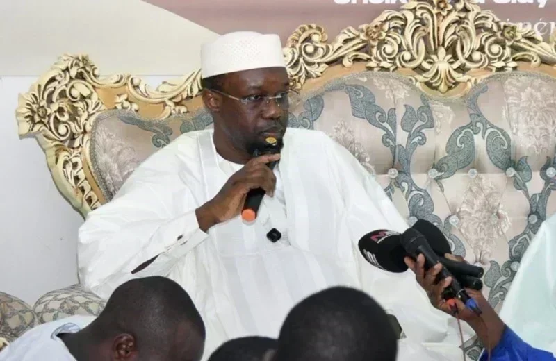 Serigne Habib Sy et Ousmane Sonko à Tivaouane