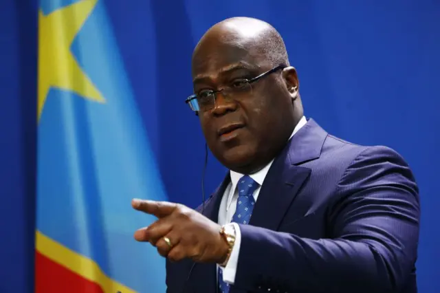 Félix Tshisekedi lors d'un discours public