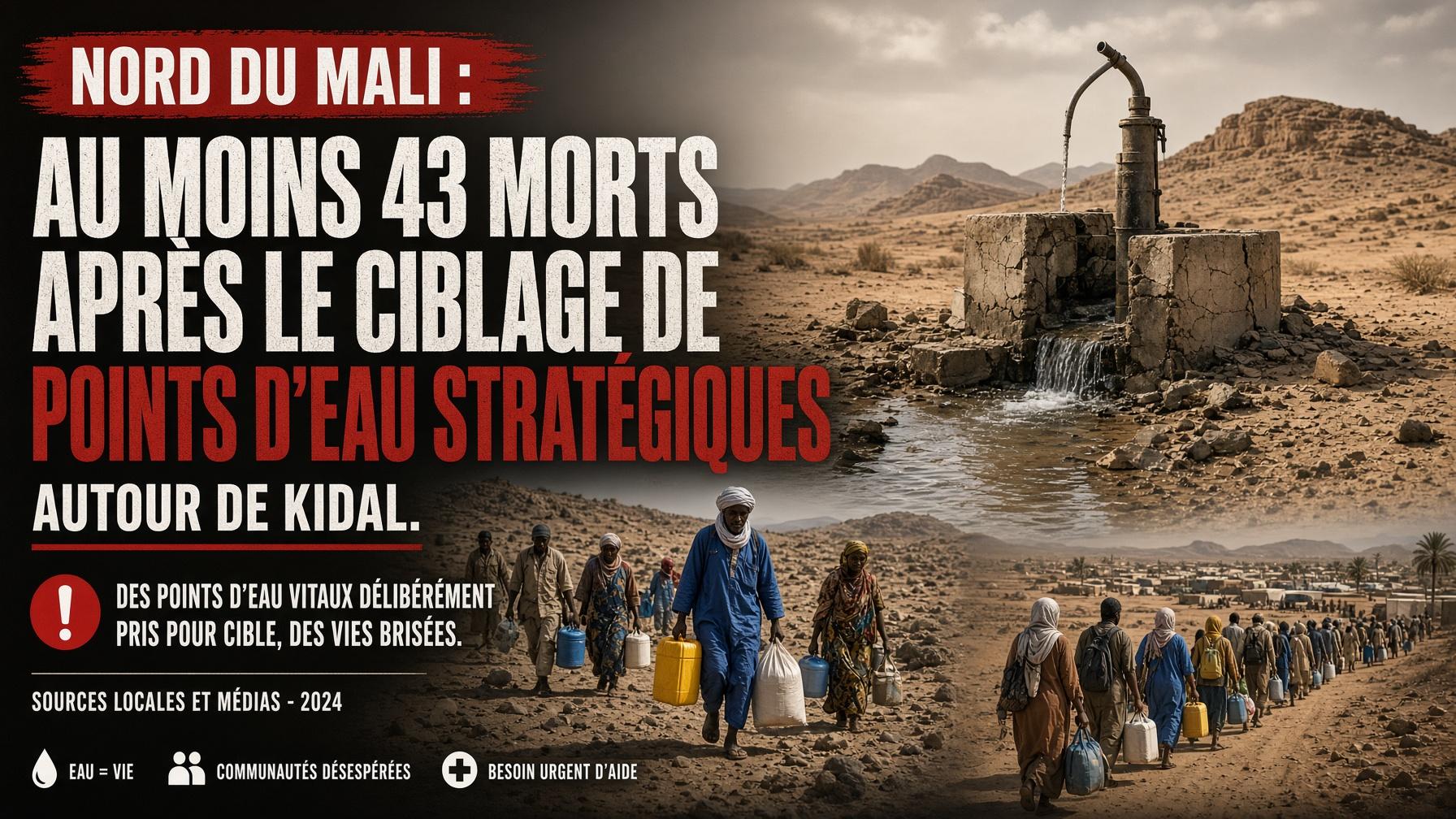Mali : 43 morts après la destruction de puits à Kidal, l&rsquo;élevage pastoral menacé